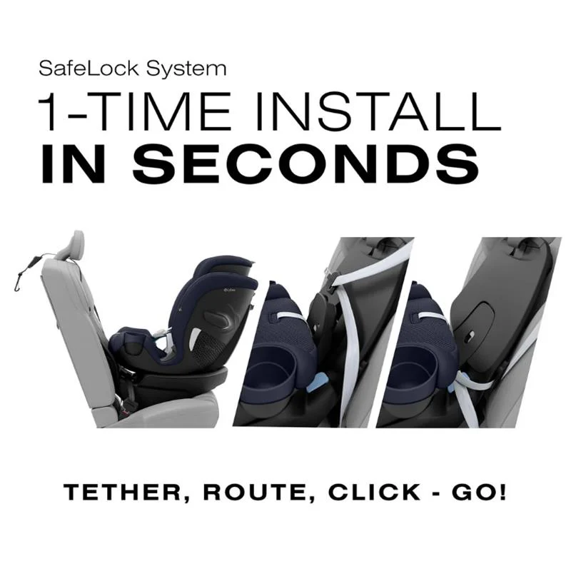 Cybex - Callisto G 360° Rotating All-in-One Convertible Car Seat, Ocean Blue - Image 6
