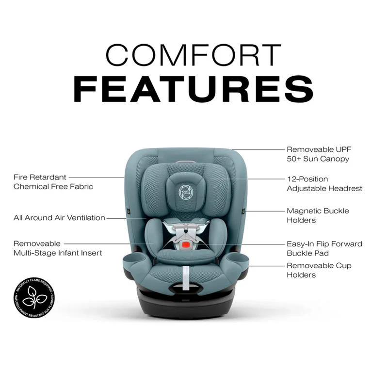Cybex - Callisto G 360° Rotating All-in-One Convertible Car Seat, Stormy Blue - Image 6