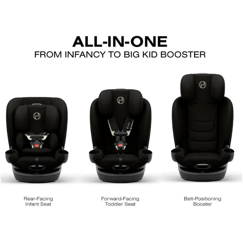 Cybex Callisto G 360 Select Rotating All-In-One Convertible Car Seat + Canopy Bundle, Black - Image 5