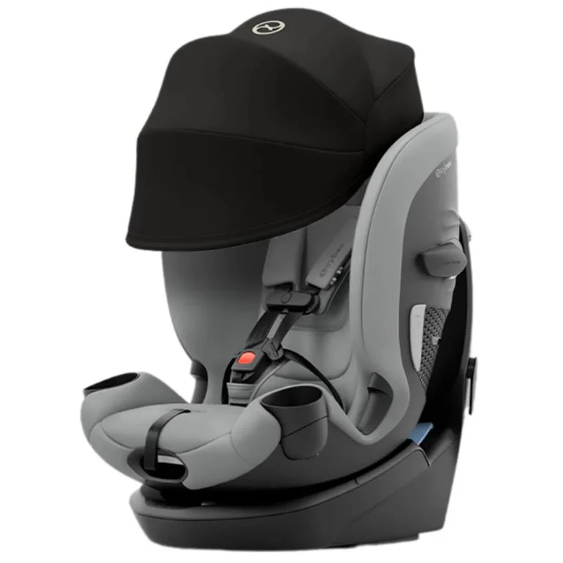 Cybex Callisto G 360 Select Rotating All-In-One Convertible Car Seat Grey + Black Canopy Bundle - Image 2