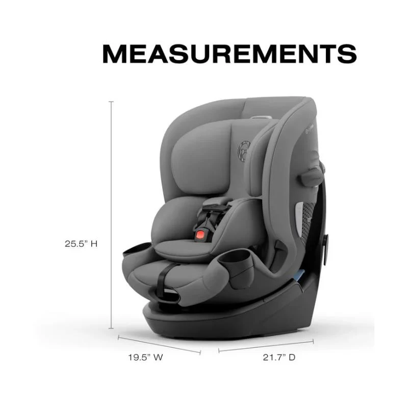 Cybex Callisto G 360 Select Rotating All-In-One Convertible Car Seat Grey + Black Canopy Bundle - Image 8