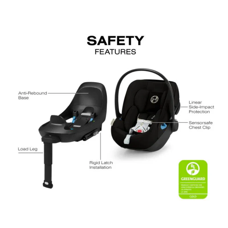 Cybex - Cloud G Pro Comfort Extend Infant Car Seat, Moon Black - Image 4