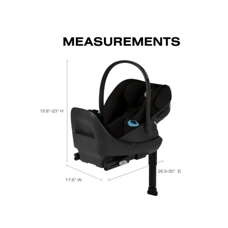 Cybex - Cloud G Pro Comfort Extend Infant Car Seat, Moon Black - Image 6