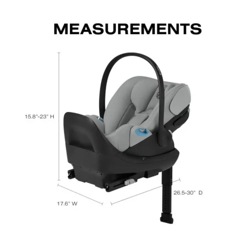 Cybex - Cloud G Pro Comfort Extend Infant Car Seat, Stone Grey - Image 3