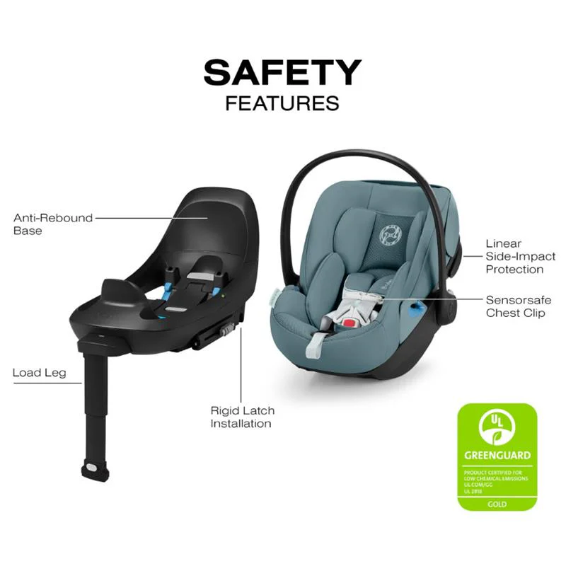 Cybex - Cloud G Pro Comfort Extend Infant Car Seat, Stormy Blue - Image 3