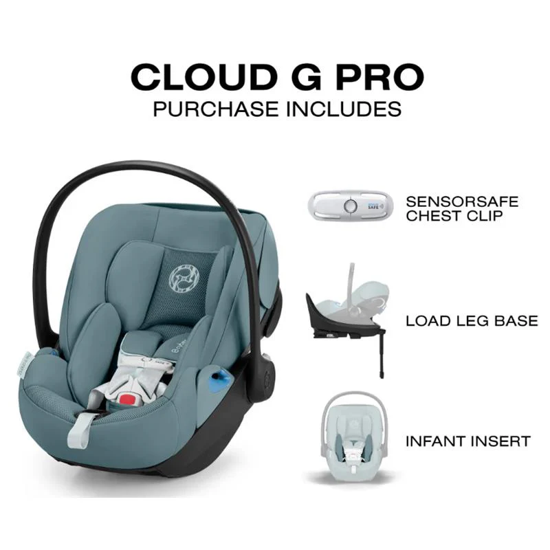 Cybex - Cloud G Pro Comfort Extend Infant Car Seat, Stormy Blue - Image 5