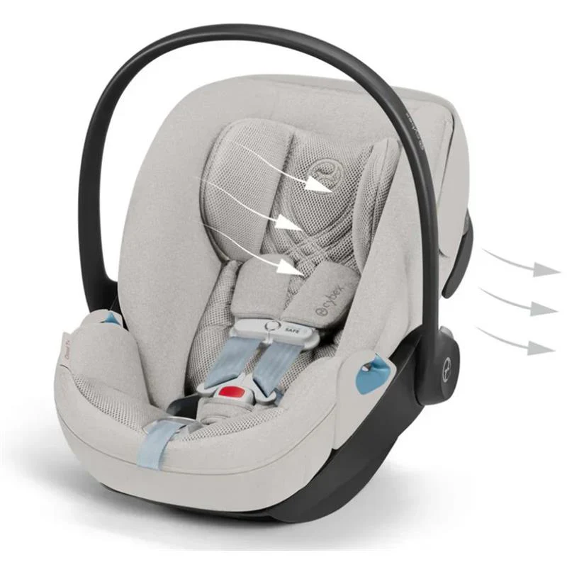 Cybex Cloud T Comfort Extend Infant Car Seat With Sensorsafe, City Grey - Image 6