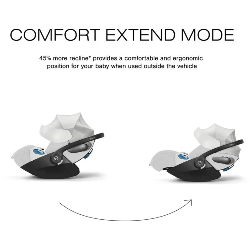 Cybex - Cloud T Sensorsafe Infant Car Seat, Platinum White - Image 4