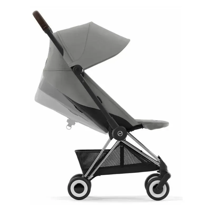Cybex - Coya Compact Stroller, Chrome/Dark Brown/Mirage Grey - Image 4