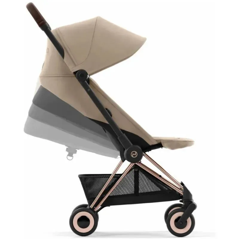 Cybex - Coya Compact Stroller, Rose Gold/Cozy Beige - Image 4