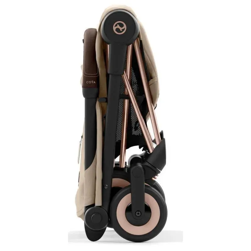 Cybex - Coya Compact Stroller, Rose Gold/Cozy Beige - Image 6
