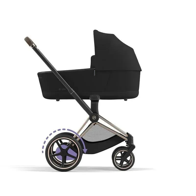 Cybex e-Priam Stroller Frame - Rose Gold | Brown - Image 7