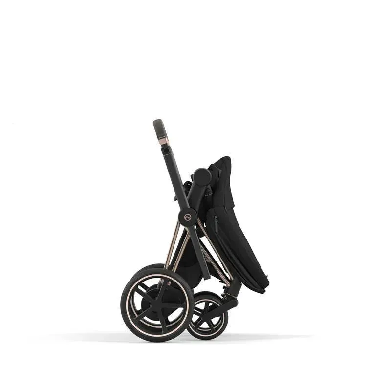 Cybex e-Priam Stroller Frame - Rose Gold | Brown - Image 8