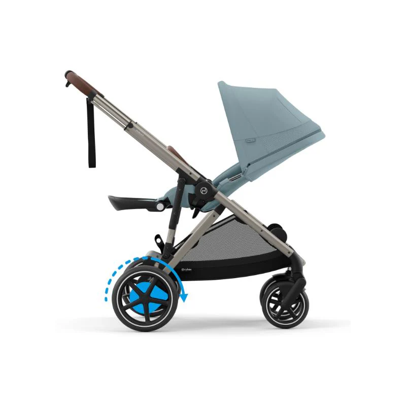 Cybex - Egazelle S Single-to-Double Stroller, Black Frame/Moon Black - Image 6