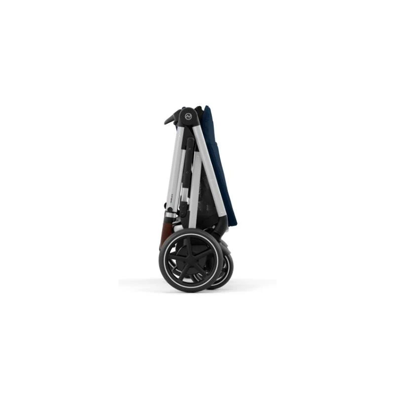 Cybex - Egazelle S Single-to-Double Stroller, Silver Frame/Ocean Blue - Image 3