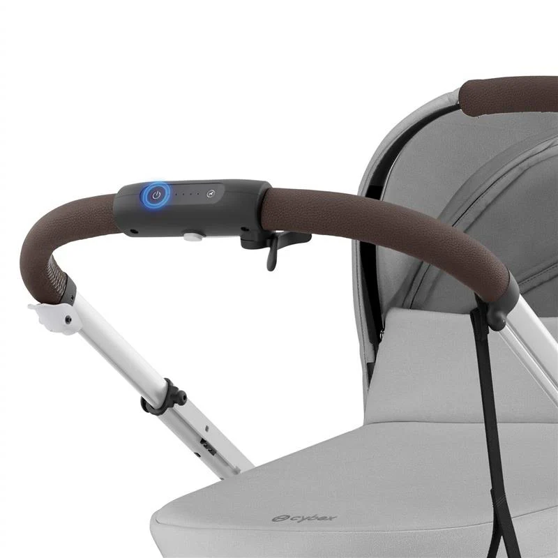 Cybex - Egazelle S Single-to-Double Stroller, Silver Frame With Stone Grey Seat - Image 2