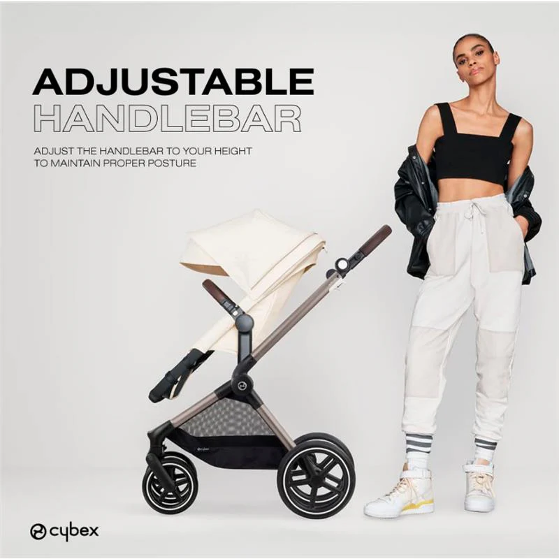 Cybex - EOS Lux 2-in-1 Stroller, Lava Grey - Image 6