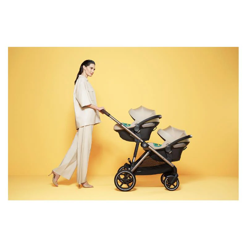 Cybex - Gazelle S 2 Double Stroller Bundle, Ocean Blue/Silver Frame - Image 16
