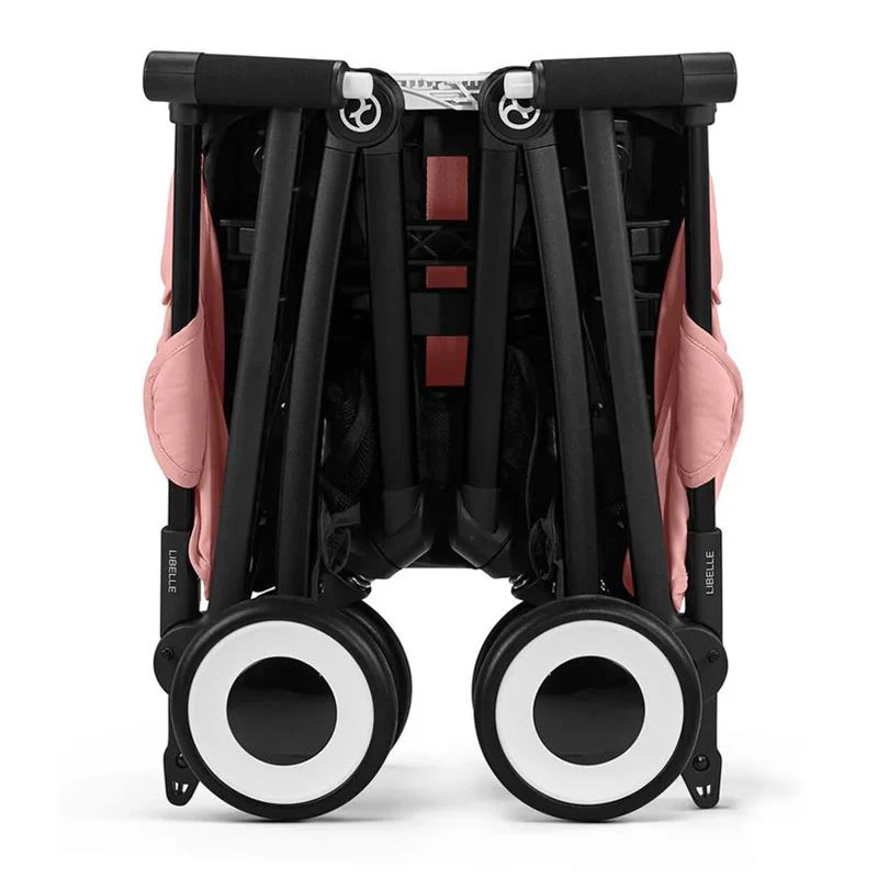 Cybex - Libelle 2 Stroller, Black Frame with Candy Pink Seat - Image 2