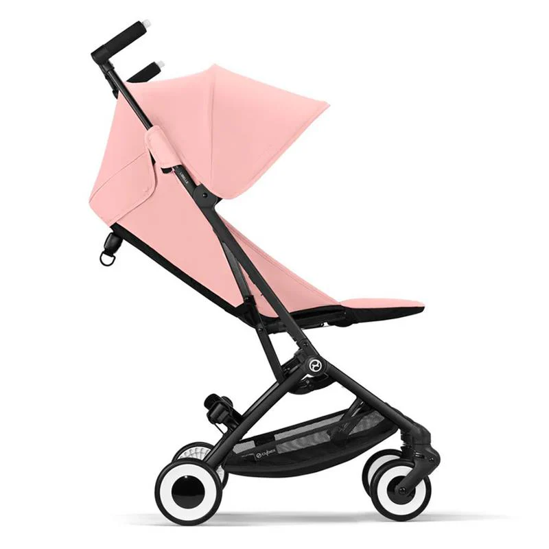 Cybex - Libelle 2 Stroller, Black Frame with Candy Pink Seat - Image 5