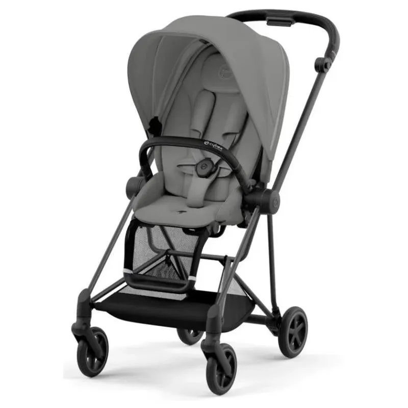 Cybex - Mios 3, Matt Black/Black Frame + Mirage Grey Seat Pack