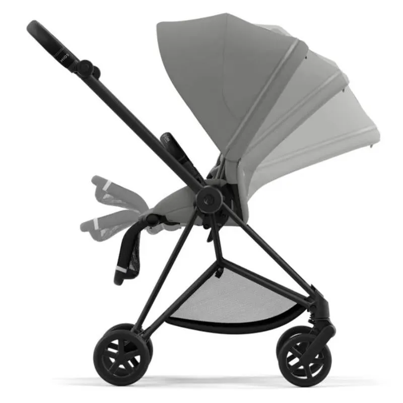 Cybex - Mios 3, Matt Black/Black Frame + Mirage Grey Seat Pack - Image 3