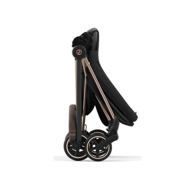 Cybex - Mios 3 Stroller Rose Gold Frame & Sepia Black Seat Pack - Image 4