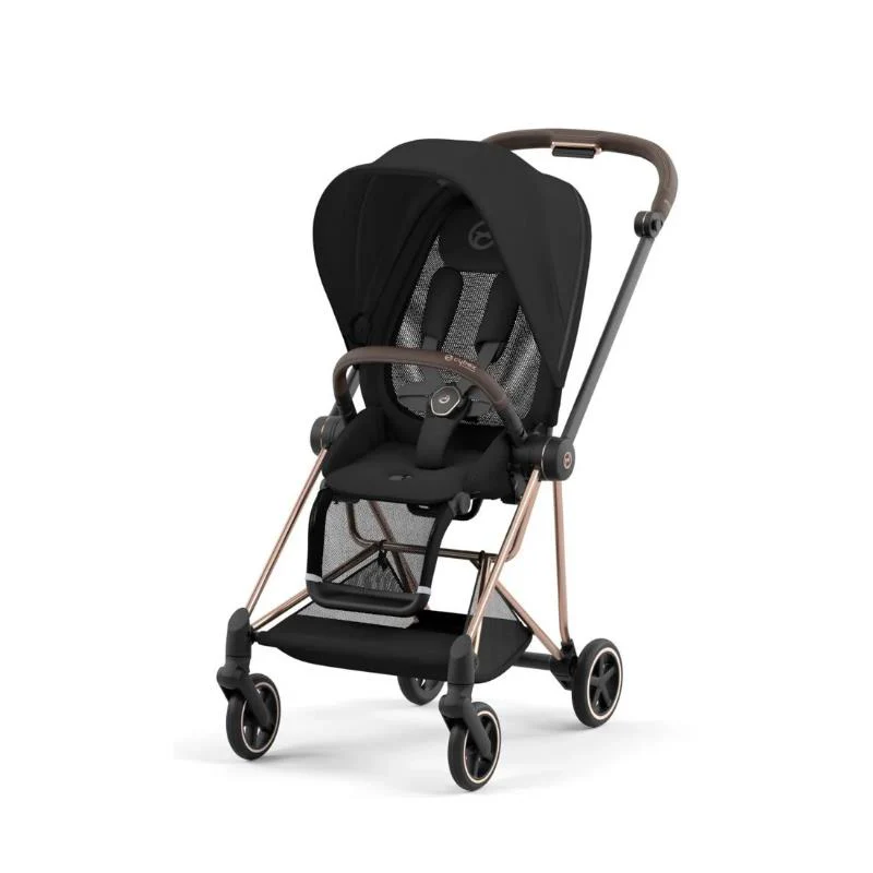 Cybex - Mios 3 Stroller Rose Gold Frame & Sepia Black Seat Pack - Image 6