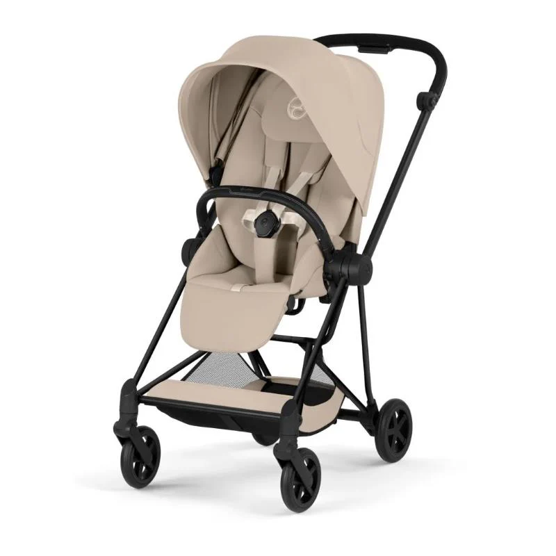 Cybex Mios Stroller, Matte Black Frame/Cozy Beige Lux Seat