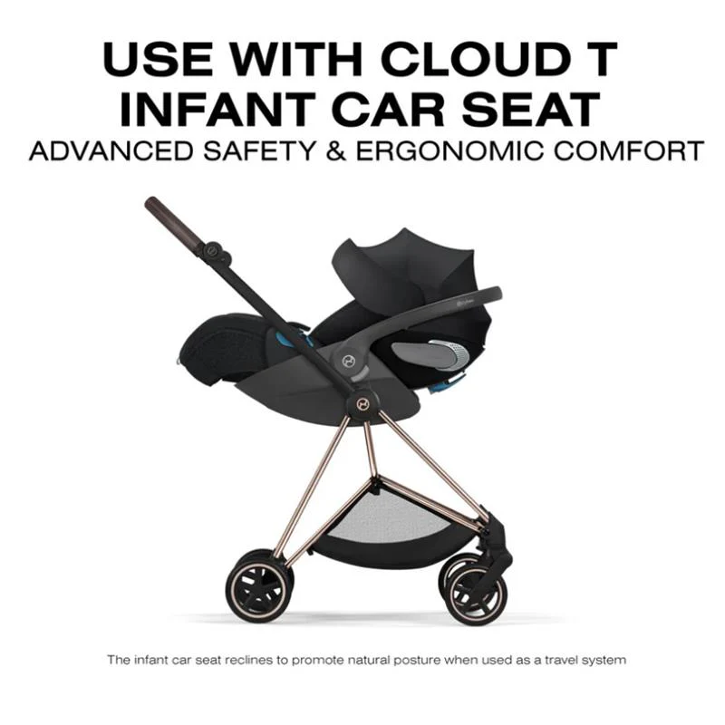 Cybex Mios Stroller, Matte Black Frame/Cozy Beige Lux Seat - Image 10