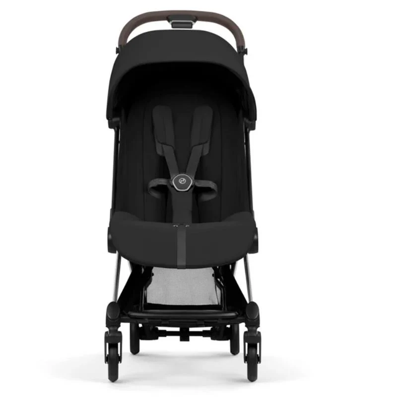 Cybex Platinum Coya Stroller Style Collection, Chrome Frame/Sepia Black Lux Seat - Image 3