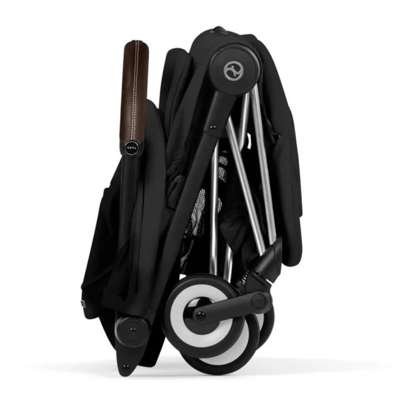 Cybex Platinum Coya Stroller Style Collection, Chrome Frame/Sepia Black Lux Seat - Image 5