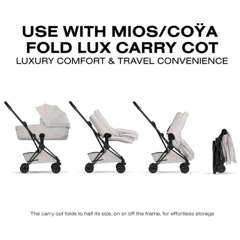 Cybex Platinum Coya Stroller Style Collection, Matte Black Frame/City Grey Lux Seat - Image 9
