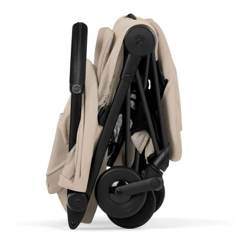 Cybex Platinum Coya Stroller Style Collection, Matte Black Frame/Cozy Beige Lux Seat - Image 6