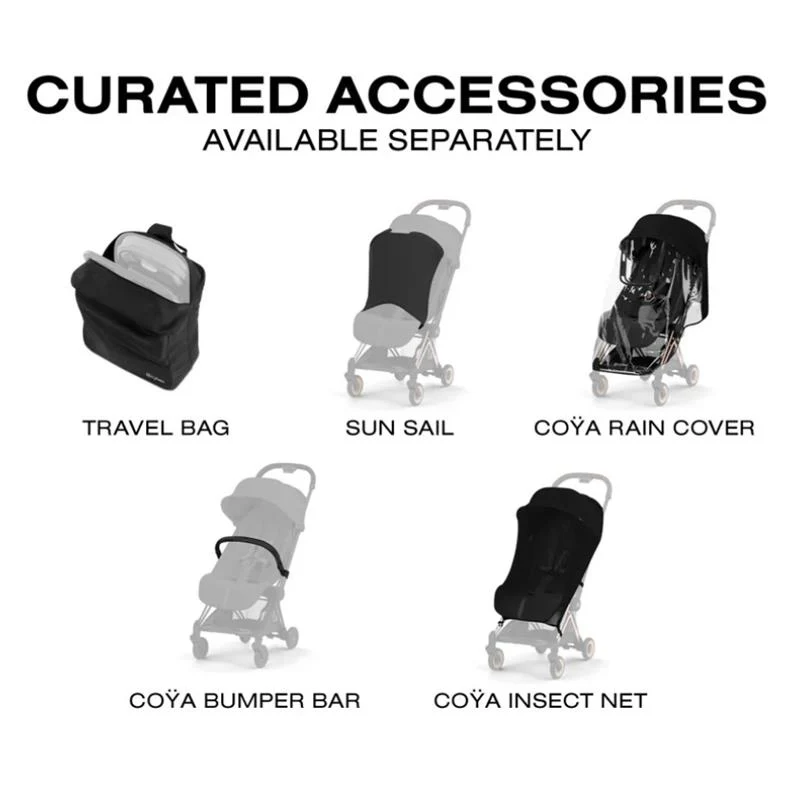 Cybex Platinum Coya Stroller Style Collection, Matte Black Frame/Sage Green Lux Seat - Image 10