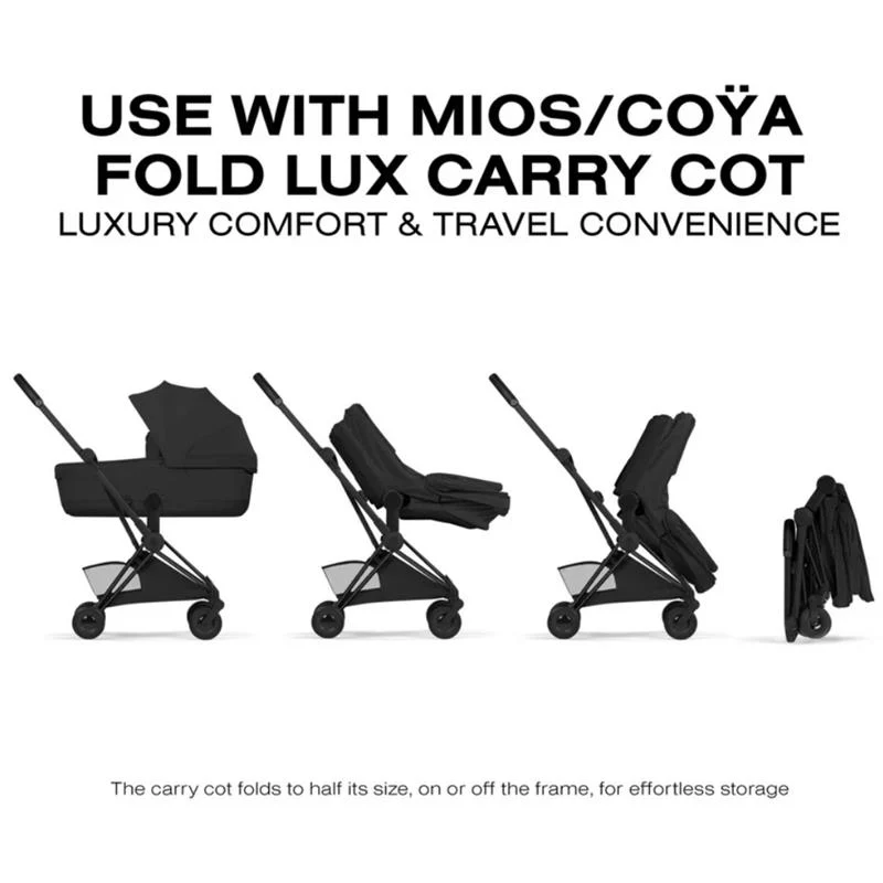 Cybex Platinum Coya Stroller Style Collection, Matte Black Frame/Sepia Black Lux Seat - Image 8