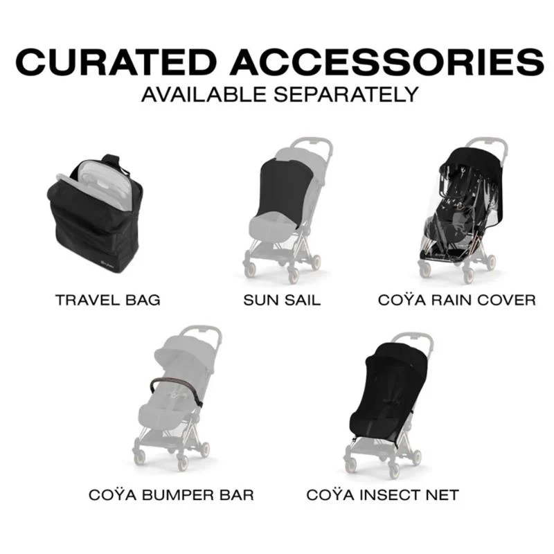 Cybex Platinum Coya Stroller Style Collection, Rose Gold Frame/Coconut Brown Lux Seat - Image 10