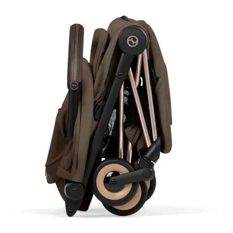 Cybex Platinum Coya Stroller Style Collection, Rose Gold Frame/Coconut Brown Lux Seat - Image 6