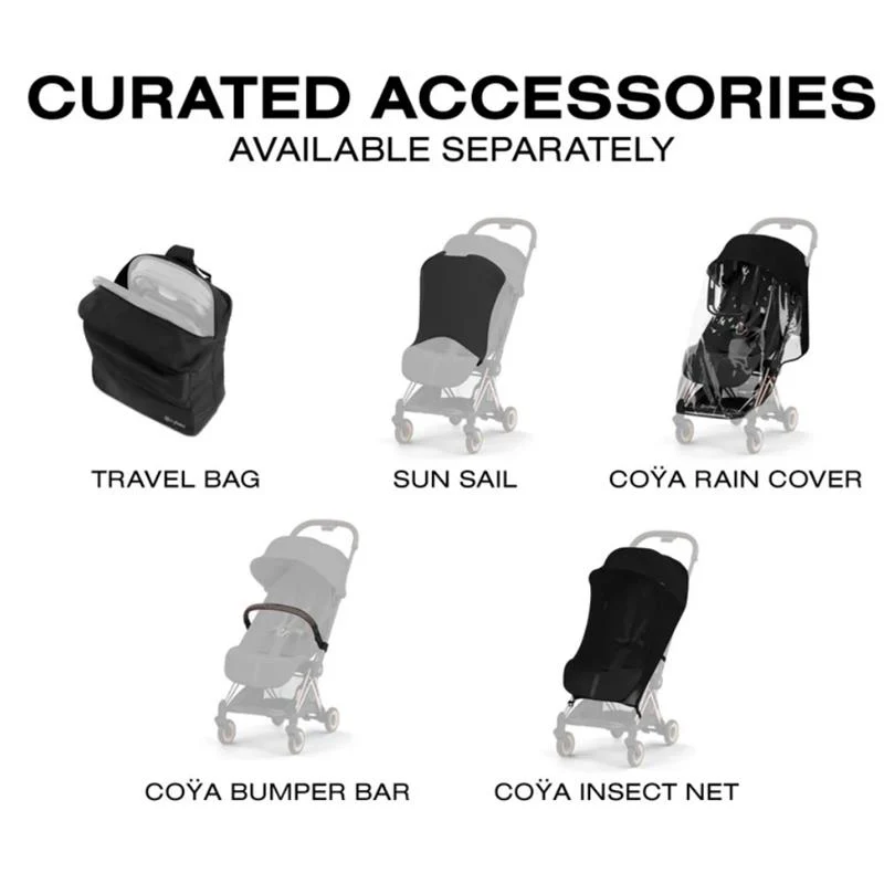 Cybex Platinum Coya Stroller Style Collection, Rose Gold Frame/Cozy Beige Lux Seat - Image 10