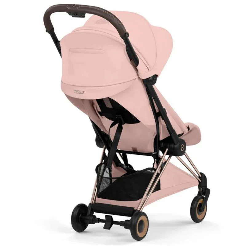 Cybex Platinum Coya Stroller Style Collection, Rose Gold Frame/Peach Pink Lux Seat - Image 5