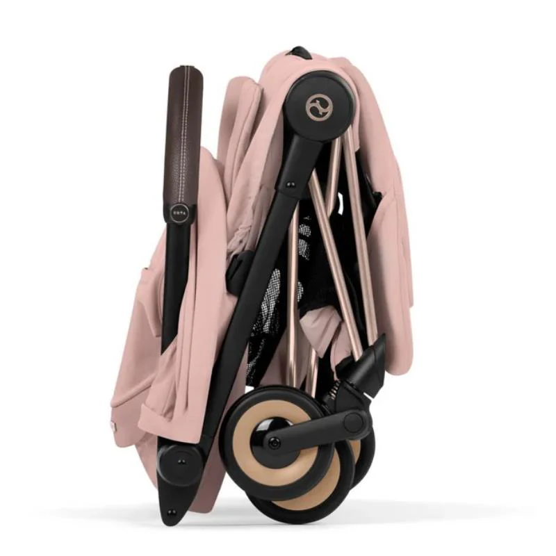 Cybex Platinum Coya Stroller Style Collection, Rose Gold Frame/Peach Pink Lux Seat - Image 6