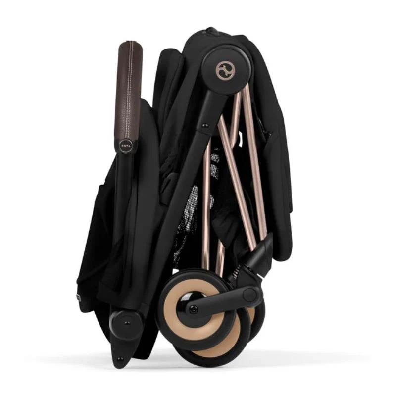 Cybex Platinum Coya Stroller Style Collection, Rose Gold Frame/Sepia Black Lux Seat - Image 6
