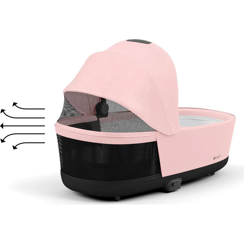 Cybex - PRIAM 4 / e-PRIAM 2 Lux Carry Cot, Peach Pink - Image 2