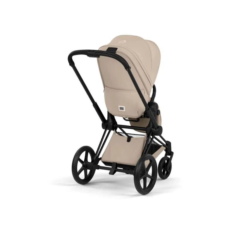 Cybex Priam Stroller Matte Black Frame/Cozy Beige Lux Seat - Image 3