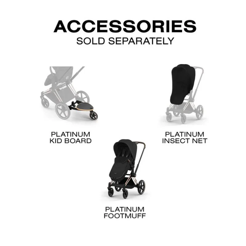 Cybex Priam Stroller Matte Black Frame/Sepia Black Lux Seat - Image 10