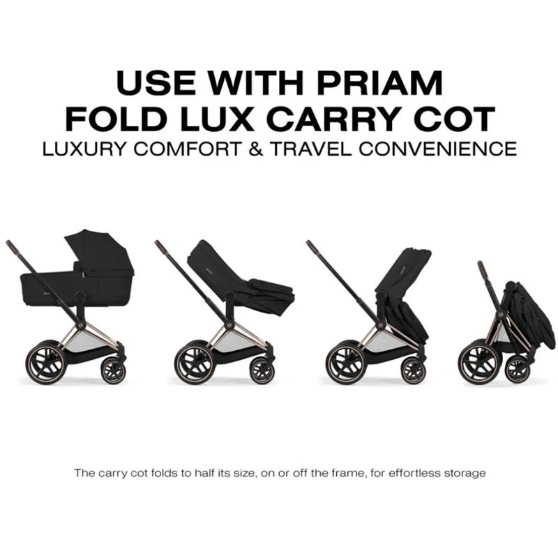 Cybex Priam Stroller Matte Black Frame/Sepia Black Lux Seat - Image 8