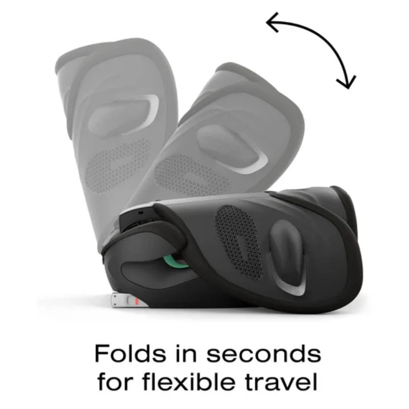 Cybex - Solution G2 Folding Travel High-Back Booster, Almond Beige - Image 2