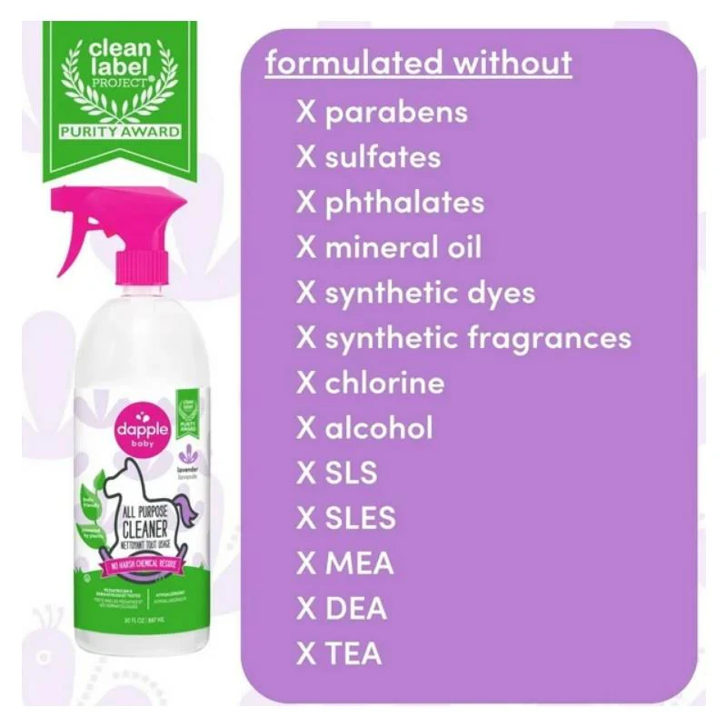 Dapple - All Purpose Cleaner Spray, Lavender, 30 Oz - Image 2
