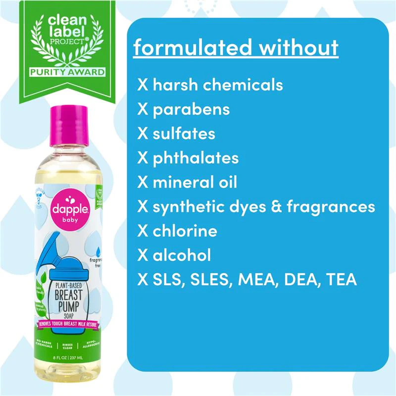 Dapple - Baby Breast Pump Soap, Fragrance Free, 8 Oz - Image 4