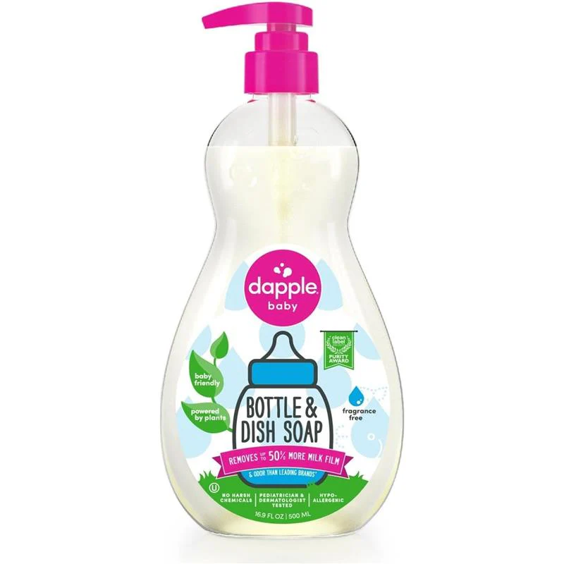 Dapple - Bottle & Dish Liquid, Fragrance-Free 16.9 Oz